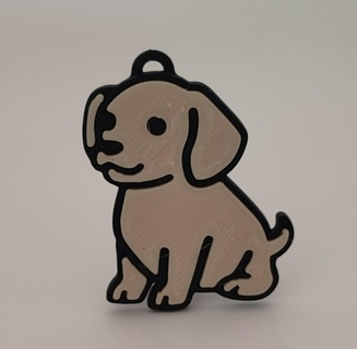 köpek yavrusu anahtar Zincir kolay Evcil Hayvan hayvan arkadaş hızlı hediye iyi 3d print model - Mito3D