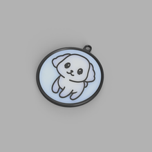 puppy pendant jewelry collar cute dog pet keychain 3d print model - Mito3D