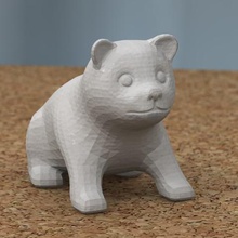 puppy sitting free various 3d print model - Mito3D