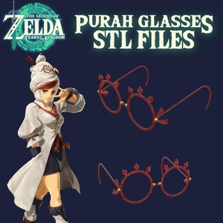 purah lunettes Zelda larmes Royaume larmesduroyaume nintendo commutateur accessoires fille impression Jeu lien totk botw cosplay Jeux jouets 3d print model - Mito3D