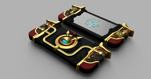 purah tampon soutenir Zelda lien Légende larmes Royaume totk cheikah ardoise 3d print model - Mito3D