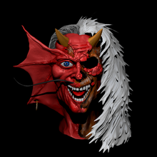 purgatorio hierro doncella Arte Iron Maiden ventilador hierros diablo Satán cuernos mal Eddie cabeza 3d print model - Mito3D