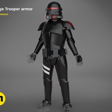 limpar soldado de armadura jogo batalha galactic imperial stormtrooper cosplay wearable capacete darth vader jedi guerras estrela trooper 3d print model - Mito3D
