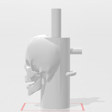 purged skull mouthpiece shisha nozzle bong smoke hookah film villain hero 3d print model - Mito3D