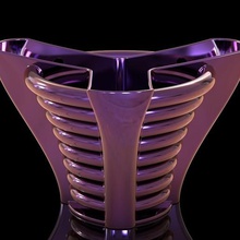 purple bowl home household 3d print model - Mito3D