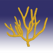 púrpura gorgonia coral art de los corales reef coralreef mar animal el acuario 3d print model - Mito3D