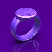 purple lantern bijoux cosplay de l'anneau green 3d print model - Mito3D