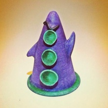 tentáculo púrpura hi res 17mb arte 3d print model - Mito3D