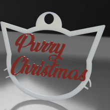 purry christmas ornament cat 3d print model - Mito3D