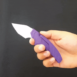 push dagger fixed blade knife fidget toy spinner gadget 3d print model - Mito3D