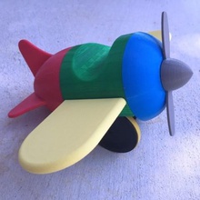 push toy airplane game 3d print model - Mito3D