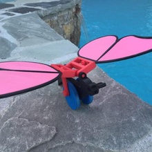 push toy butterfly game 3d print model - Mito3D