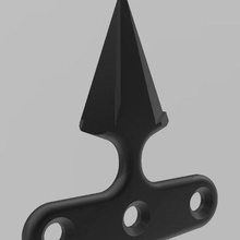 pushdagger tool dagger defense weapon 3d print model - Mito3D