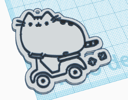 pusheen joyería joya ornamento adorable gatito lindo kawai 3d print model - Mito3D