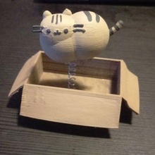 pusheen bobble giocattolo arte gatto 3d print model - Mito3D