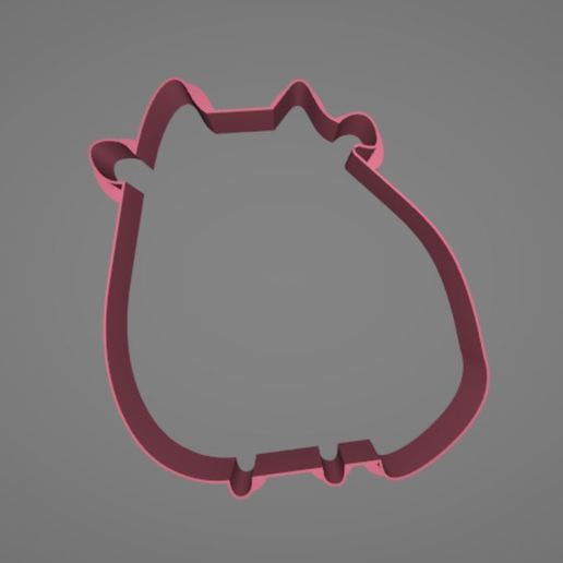 pusheen gato Galleta cortador cutterksa mapa saudita galletas árabe stl 3d ksa conjunto cortadores cocina cocinar sello 3D print model - Mito3D