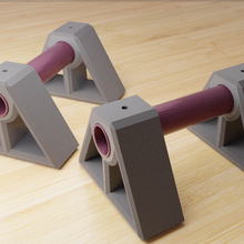 pushups handles push parallel sport training gym gymnastics muscels 3d print model - Mito3D