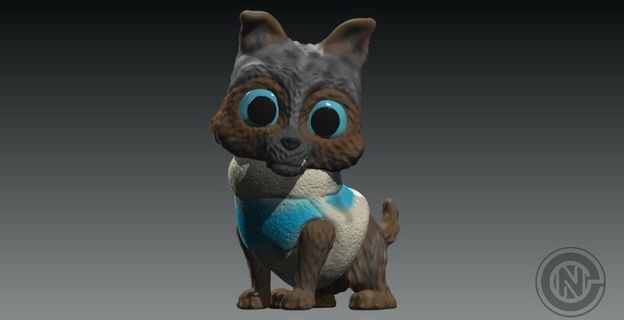 Kuss Stiefel Hündchen Hund Katze niedlich bezaubernd Tier Kunst Spielzeug 3d print model - Mito3D