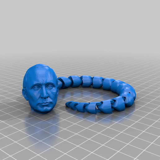 putin snake art communist russia 3D print model - Mito3D