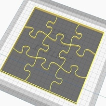 puzzle 01 cookie cutter 3d print model - Mito3D