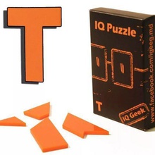 puzzle assemblare lettera 4 parti gioco 3d print model - Mito3D