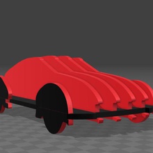 puzzle car art poly because make 3d print model - Mito3D