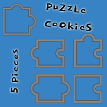 puzzle biscuit coupeur gadget biscuits pochoirs Biscotti moules 3d print model - Mito3D
