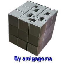 puzzle del cubo gioco giocattolo jigsaw 3d print model - Mito3D