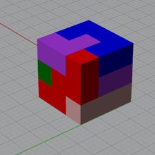puzzle cube verschiedene Spielzeug 3d print model - Mito3D