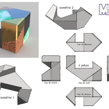 puzzle cube Spiel box Rätsel 3d print model - Mito3D