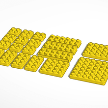 puzzle del cubo di rubick 3x3x3 tipo lego texture giocattolo blocchi gioco 3d print model - Mito3D