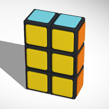 puzzle cube rubick Spielzeug 1x2x3 Farben Spiel - 3d print model - Mito3D