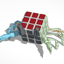 puzzle cube rubick Spielzeug 3x3x3 Meer Krabbe Spiel - 3d print model - Mito3D