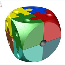 puzzle d 2 gioco Puzzle 3d rompicapo casse-t&ecirc te cubetti d&eacute s il design jeux per la matematica di i 3d print model - Mito3D
