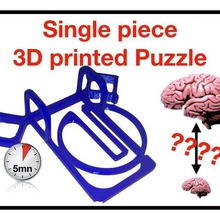 puzzle free lock ring game brain casse casse-tte challenge clef key smart tte puzzles 3d print model - Mito3D