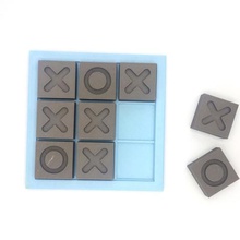 puzzle jeu de morpion tic-tac-toe jeux jouet amusant toy plateau 3d print model - Mito3D