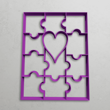 bulmaca kalp Aşk sevgililer gün 3d print model - Mito3D