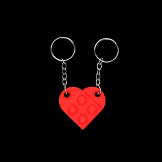 puzzle heart keychain key chain 3d print model - Mito3D