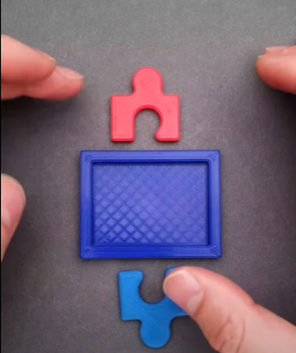 puzzle seghetto alternativo pezzi gioco ingegnosità giocattolo 3d print model - Mito3D