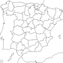 puzzle carta geografica Spagna province 3d print model - Mito3D