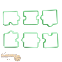 puzzle pieces cookie cutter & stamp 3d print model - Mito3D