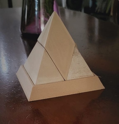 enigma pirâmide jogos rompecabezas juguete brinquedo montar desafios inteligências 3d print model - Mito3D