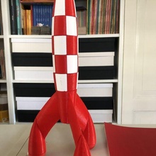 enigma foguete Kuifje quebra cabeça brinquedo 3d print model - Mito3D