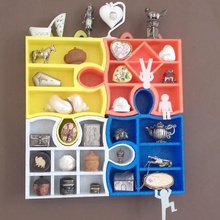 puzzle scaffali casa decorativo il design moda cuore creativo gioielli bigiotteria scatola della pillola collezione oggetto 3d print model - Mito3D