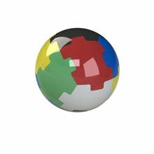 puzzle sphere colors geometric pattern pieces puzzles 3d print model - Mito3D
