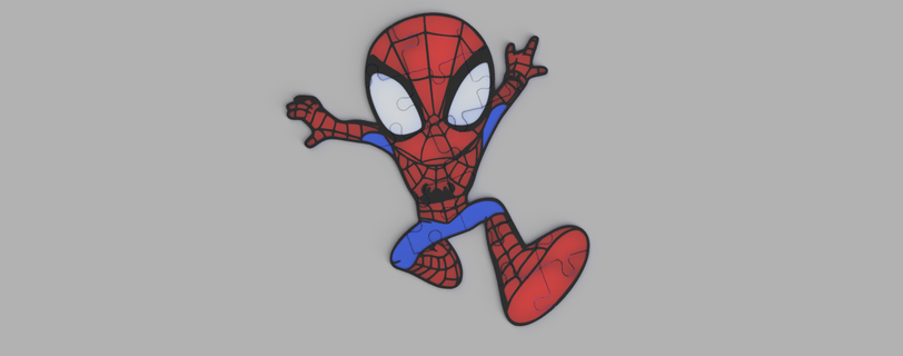 bulmaca örümcek inanılmaz Arkadaşlar Peter Parker 3d print model - Mito3D
