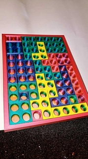 Puzzle Tetris Tafel Spiel Spielzeug Konzentration Würfel abspielen Farben 3d print model - Mito3D