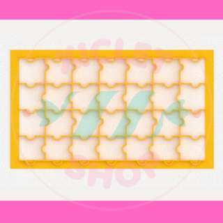 puzzle texture plate plate texture puzzle puzzles fondant bakery crafts cookies  3d print model - Mito3D