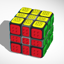 rompecabezas de juguete cubo rubick 3x3x3 texturas juego 3d print model - Mito3D