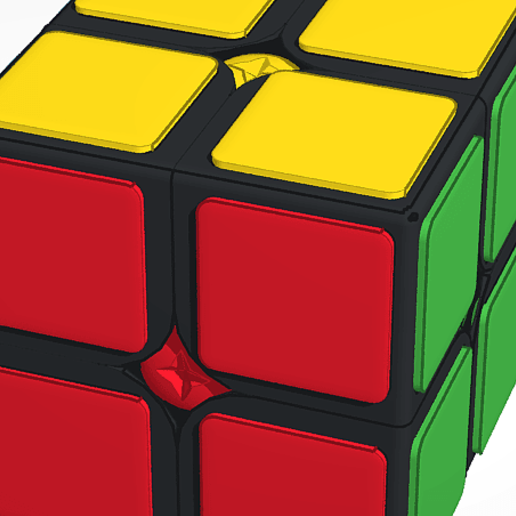 puzzle giocattolo di rubick cubo 2x2x2 colori gioco 3D print model - Mito3D